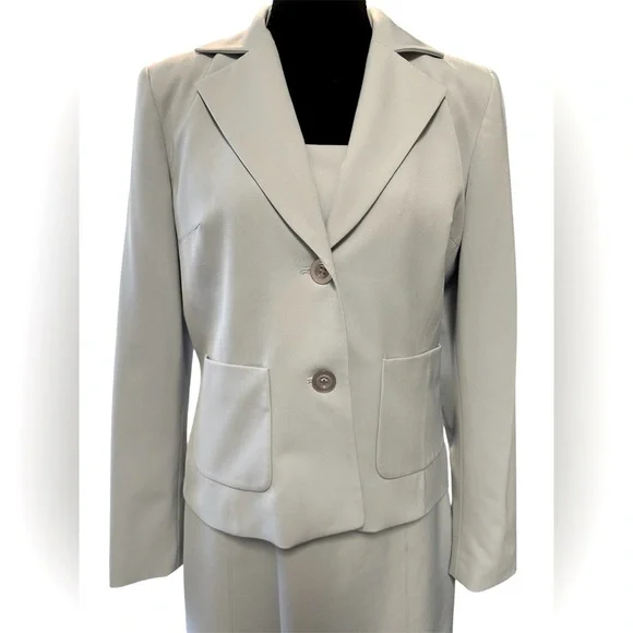 BEBE Light Gray Blazer and Dress Set - Picture 11 of 11